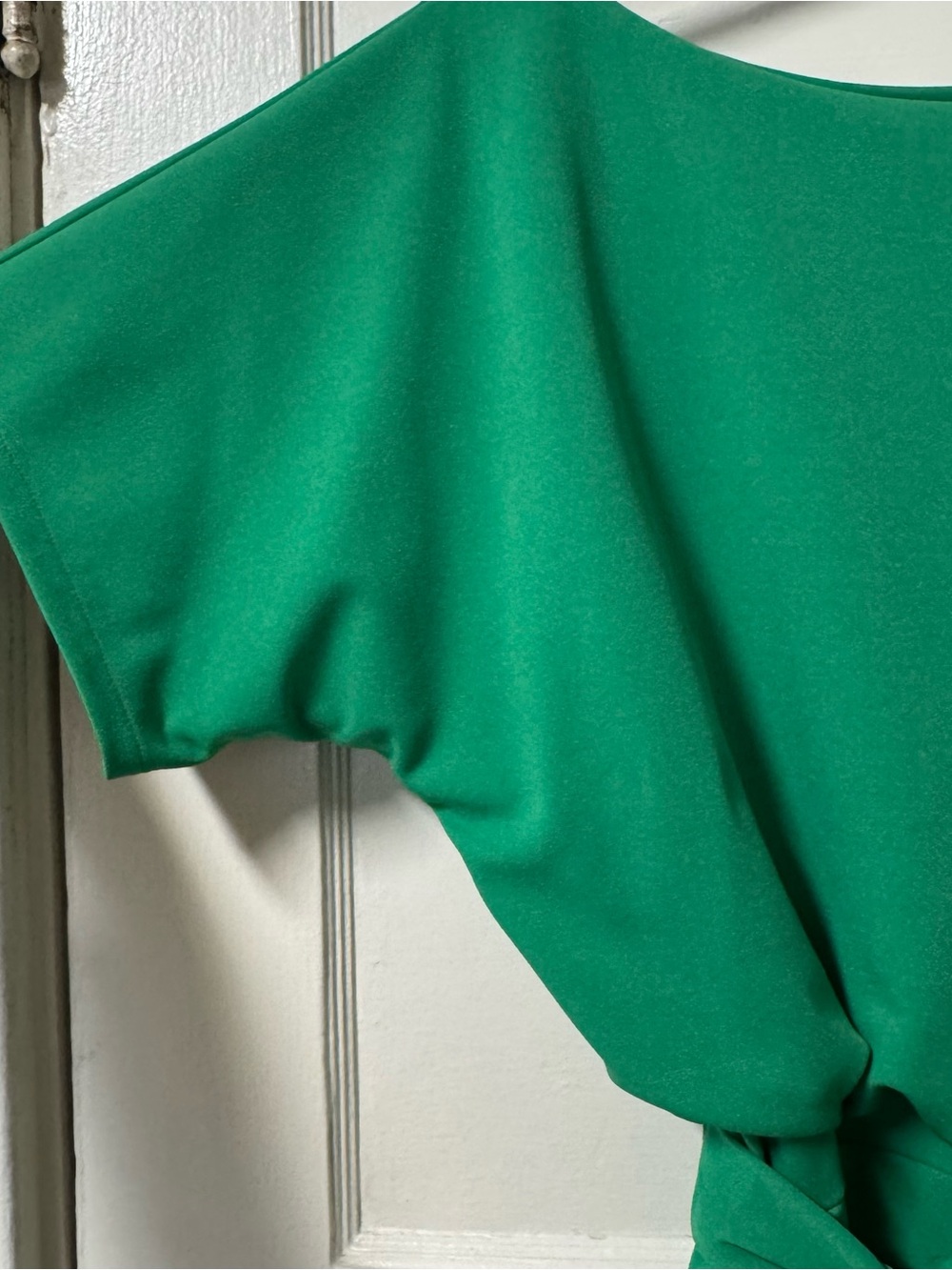 Joseph Ribkoff Emerald Green Dress with Tie Detail - Picture 8 of 11